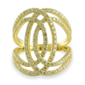 【10%OFFクーポン配布中】 k18 リング ダイヤモンド 指輪 18金 ダイヤ ゴールド レディース デザインリング ゆびわ 18k 1.00ct ギフト ジュエリー