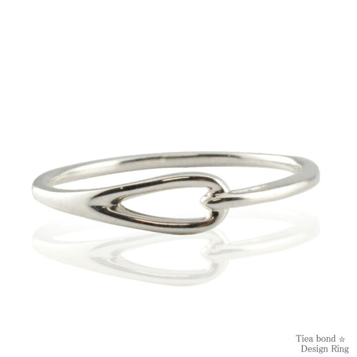 楽天市場】k18 リング 18k シンプル ホワイトゴールド ゆびわ 結び目  