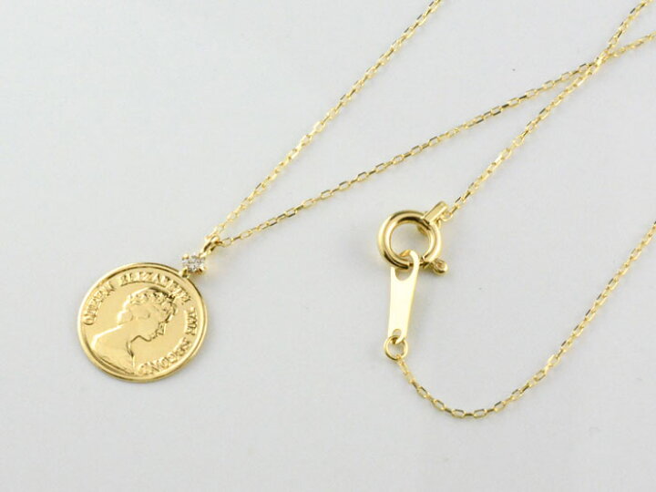 楽天市場】【スーパーセール10%OFF】 18金 コインネックレス 