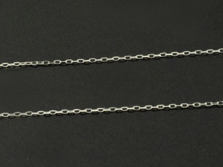 あずきチェーンネックレス 40cm 0.21φ Z5860 プラチナ Pt 小豆 アズキ  