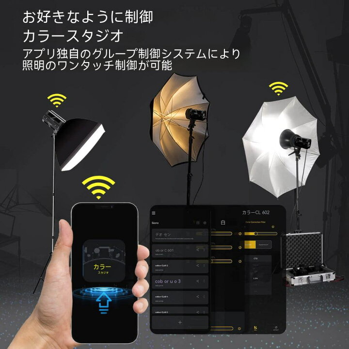 楽天市場】ビデオライト, COLBOR CL100X 超軽量ライト 作業出力110W 色 