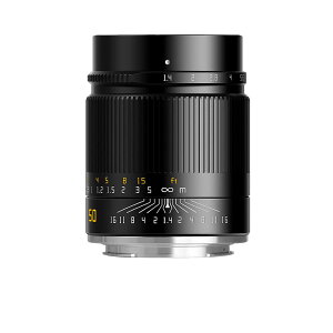 TTArtisan �������w 50mm F1.4 ASPH �}�j���A���t�H�[�J�X �t���t���[���蓮�����Y �L���m�� RF�}�E���g�J���� EOS R�ARP�AR5�Ή� �y2�N�ۏؕt�z, �u���b�N