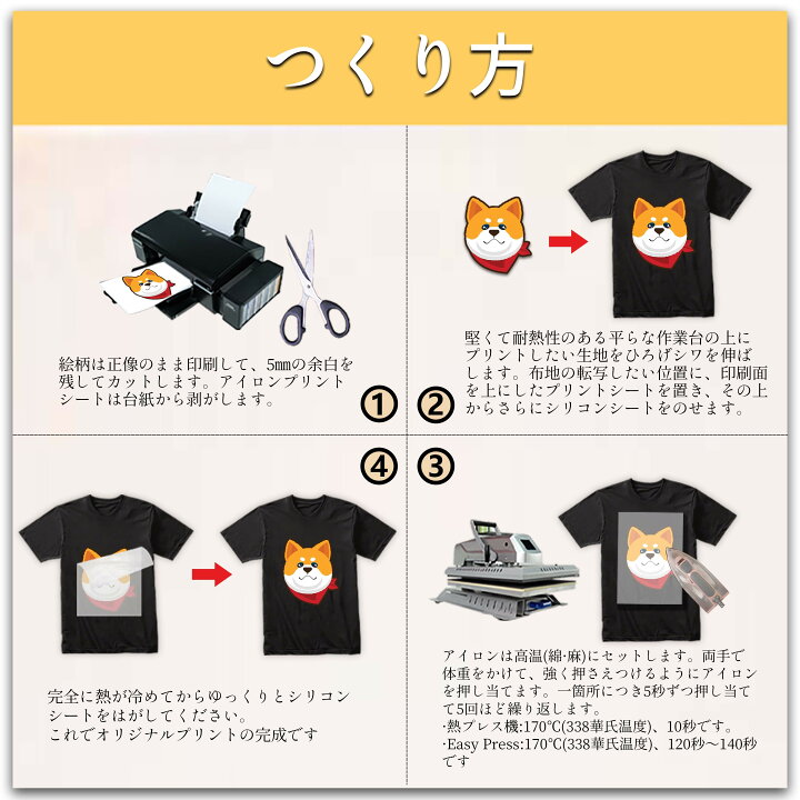 楽天市場】TransOurDream 真正の転写シート アイロンプリントシート 黒