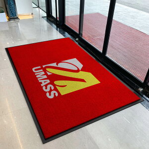 玄関マット 屋内 業務用 オリジナル オーダーメイド LOGO 文字 WELCOME ウェルカムマット 洗える 吸水 速乾 業務用 オフィス用 耐磨耗性 マット オフィスマット防滑 ラ