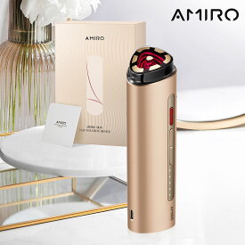 【レビューで保湿ジェル特典あり】AMIRO 美顔ローラー RF美顔器 バレンタインデー 美顔器 EMS ラジオ波 IR赤外線 USB充電式 赤光モード 超軽量 持ち運び便利 美顔器 肌引き締め 表情筋ケア リフトケア 男女兼用 家庭用 誕生日プレゼント女性 人気