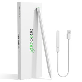 GOOJODOQ 新型 GD13Pro スタイラスペン ワイヤレスチャージ+Type-C急速充電 ショートカットキー対応 iPad専用タッチペン Bluetooth ペンシル 高感度 傾き感知 交換ペン先付き 途切れなし 軽量 2018年以降iPad/mini/Air/Proに対応 吸着充電対応外 別途チャージ可能