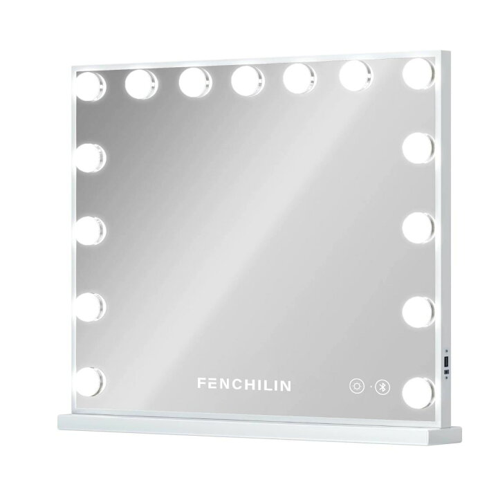楽天市場】☆FENCHILIN☆女優ミラー 化粧鏡 卓上ミラー ライト付き 15 