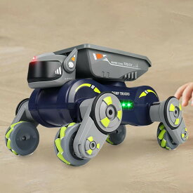 2.4GHz リモートコントロールカー ライトミュージックスプレージェスチャーセンシングロボット 犬のおもちゃ 電動 RC スタントカー クローラー 車 幼児
