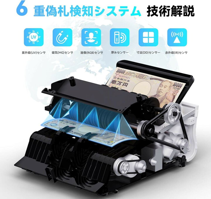 楽天市場】紙幣カウンター【2025新紙幣対応・日本専用】マネー 