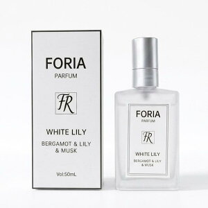 FORIA �p�t���[�� �z���C�g�����[ 50ml WHITELILY ���� Perfume for men �p���t�@�� �x���K���b�g �v���� �z���C�g���[�Y �~���Q �o�C�I���b�g �����[ ���X�N �E�b�f�B �A���o�[ ������ ���j�Z�b�N�X ��