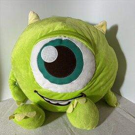【中古】 【お部屋に笑顔を】 【大きなマイク】 ぬいぐるみ マイクワゾウスキ ディズニー モンスターズインク 横約40cm 高さ約40cm 799g グリーン系 中古品 キャラクターグッズ インテリア 置物 癒し かわいい 人気者 ディスプレイ 子供部屋 プレゼント ギフト