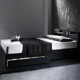 【上品家具】 ベッド セミダブルベッド セミダブル ベット シングルベッド セミダブルベッド ダブルベッド ベッドフレーム マットレス付き 収納付き 収納 収納ベッド 白 黒 ホワイト ブラック 宮付 おしゃれ マットレス付 セミダブル