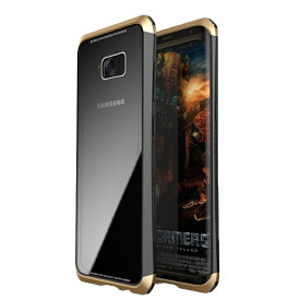Galaxy S8ケース 背面強化ガラス+アルミニウムバンパー 耐衝撃 ギャラクシーs8カバー Galaxy S8+バンパー アルミ Galaxy S8ケース アルミ 背面保護 Galaxy S8+ケース 背面強化ガラス 航空アルミ Galaxy S8バンパー Galaxy S8+アルミバンパー