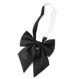 リボン 制服 スクールリボン タイ かわいい 女子 高生 大きめ 黒 ブラック 制服用 制服 中学生 高校生 JK 制服学生 服学生 おしゃれ 学園祭 スクール ウエア