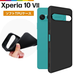 Xperia 10 VII �P�[�X �\�t�g �u���b�N �\�t�g�P�[�X TPU �J�o�[ �V���v�� �� ���n �G�N�X�y���A SO-52F SOG16 XQ-FE44 �Ռ��z�� �w��h�~ ���^ �y��