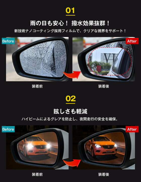 楽天市場 サイドミラー フィルム 撥水 トラック 楕円形 サイドミラーフィルム サイドミラー用 撥水 撥水シート 防水フィルム 車用 防水 曇り止め 反射防止 スクラッチ防止 グレア防止 カー用品 車用品 カーケア用品 スマホケースのcinc Shop