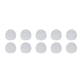 イヤーピース イヤーチップ 同色10個セット 5ペア イヤホン 交換用 内径4.5mm 外径9mm 10.5mm 12mm ブラック ホワイト 黒 白 ベーシック 定番 シンプル オーディオ イヤホンアクセサリー