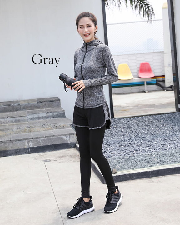 楽天市場 5点セット 着回しできるスポーツウェア レディース ヨガ ピラティス ジム おしゃれ 運動着 フィットネス スポーツ ジョギング ランニング オレンジ グレー パープル Cinderella パーティードレス通販