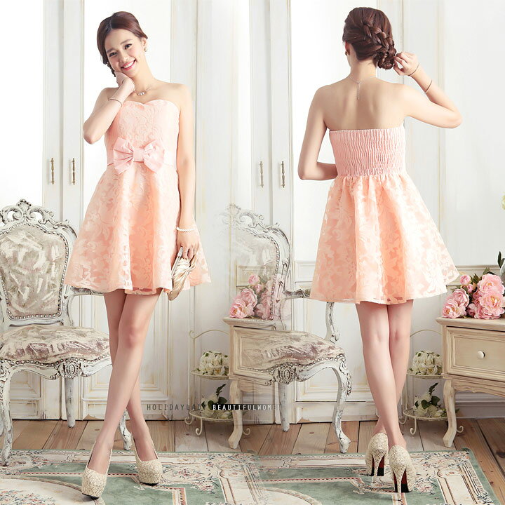 楽天市場】結婚式 ワンピース パーティードレス Party dress ミニ 
