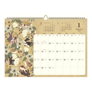 Tomoko Hayashi 2023 Calendar B4壁掛けカレンダー2023年 スケジュール クローズピン イラスト ガーリー インテリア 令和5年暦 予約 シネマコレクション