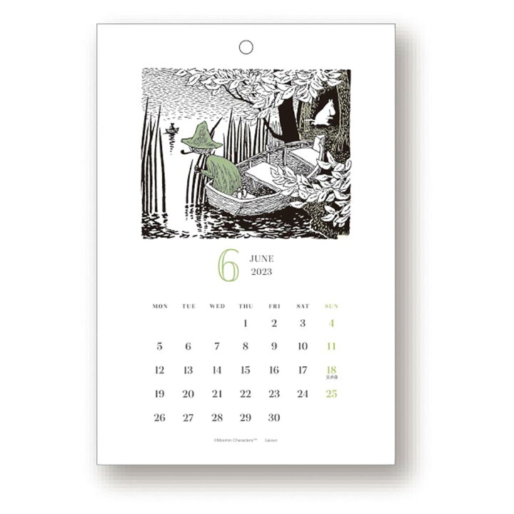楽天市場 ムーミン 23calendar 壁掛けカレンダー23年 カード 月曜始まり 北欧 学研ステイフル キャラクター インテリア 令和5年暦 予約 シネマコレクション プレゼント 男の子 女の子 ギフト キャラクターのシネマコレクション