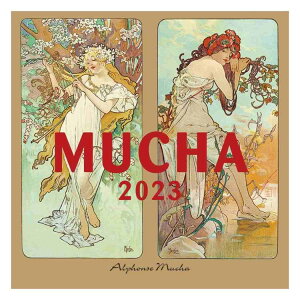 ミュシャ 2023 Calendar 壁掛けカレンダー2023年 トライエックス アート 海外作家 令和5年暦 予約 シネマコレクション