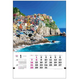 トーハン ハイDX 世界の美 2024 Calendar 壁掛けカレンダー2024年 フィルム フォト トーダン 写真 世界風景 インテリア 令和6年暦 シネマコレクション