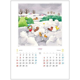 小谷悦子メルヘン画集 2024 Calendar 壁掛けカレンダー2024年 トーダン アート インテリア 令和6年暦 シネマコレクション