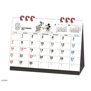 ミッキーマウス ヴィンテージ 2026Calendar 卓上カレンダー2026年 卓上 エコタイプ ペンホルダー付き スケジュール ディズニー APJ 書き込み 実用 オフィス 予定表 キャラクター 令和8年暦 メール