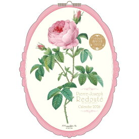【ポイント10倍 & クーポン！】ルドゥーテ 2026Calendar 壁掛けカレンダー2026年 オーバル壁掛け ばらの香り付 スケジュール フラワー APJ 花 書き込み インテリア 令和8年暦 シネマコレクション