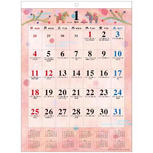 和の歳時記 2026Calendar 壁掛けカレンダー2026年 大 スケジュール APJ 和風 書き込み インテリア 令和8年暦 シネマコレクション