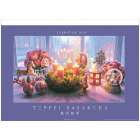 【ポイント10倍 & クーポン！】笹倉鉄平 ささくらてっぺい 2026Calendar 壁掛けカレンダー2026年 APJ 国内作家 アート インテリア 令和8年暦 シネマコレクション