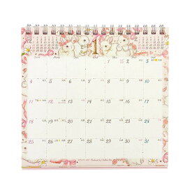 たけいみき 2026 Calendar 卓上カレンダー2026年 スケジュール クローズピン インテリア ガーリーイラスト 令和8年暦 メール便可 シネマコレクション