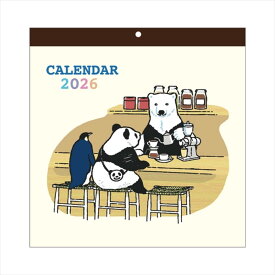 【ポイント10倍 & クーポン！】【50％OFF】しろくまカフェ 2026Calendar 壁掛けカレンダー2026年 学研ステイフル 書き込み キャラクター インテリア 令和8年暦 シネマコレクション