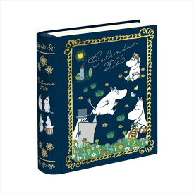 【ポイント10倍 & クーポン！】卓上カレンダー2026年 2026Calendar ムーミン ファミリー BOOK缶カレンダー 北欧 学研ステイフル インテリア 令和8年暦