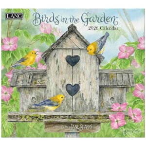 �y�|�C���g10�{ & �N�[�|���I�z�y50��OFF�z�Ǌ|���J�����_�[2026�N 2026 Calendar LANG �����O Birds in the Garden Jane Shasky �J���g���[ �� �C���e���A �ߘa8�N��