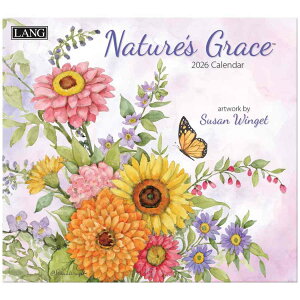 LANG O 2026 Calendar Ǌ|J_[2026N Natures Grace Susan Winget Jg[  t[ CeA ߘa8N Vl}RNV