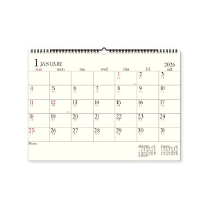 A3壁掛 シンプル 2026Calendar 壁掛けカレンダー2026年 エトランジェ ディ コスタリカ スケジュール 新日本カレンダー 実用 書き込み シンプル グッズ シネマコレクション