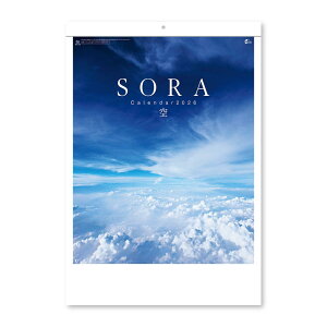 SORA 空 2026Calendar 壁掛けカレンダー2026年 新日本カレンダー 風景写真 インテリア 令和8年暦 シネマコレクション
