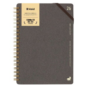 kleid NCh B6}X[蒠2026 2026Nԃ_CA[ Charcoal Kraft work diary B6 V{J_[ XPW[ Vv rWlX 12n܂ ߘa8N蒟 [։ Vl}RNV