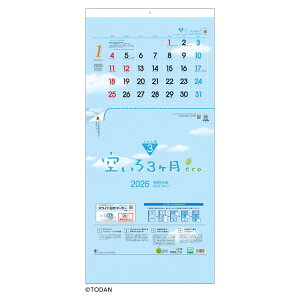 󂢂3eco t}[J[t 2026 Calendar Ǌ|J_[2026N ォ珇^Cv g[_ rWlX ItBX XPW[ p  ߘa8N Vl}RNV