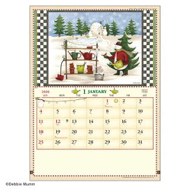 【ポイント10倍 & クーポン！】【50％OFF】デビー マム アメリカン カントリー 2026 Calendar 壁掛けカレンダー2026年 フォト トーダン アート 海外作家 実用 書き込み 令和8年暦 シネマコレクション