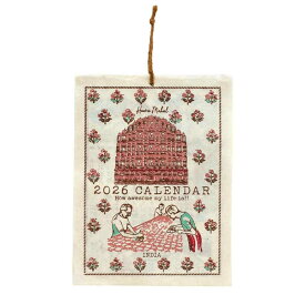 【ポイント10倍 & クーポン！】カレンダー S エスニックライフ 2026Calendar 壁掛けカレンダー2026年 トモコーポレーション アート インテリア 令和8年暦 メール便可 シネマコレクション