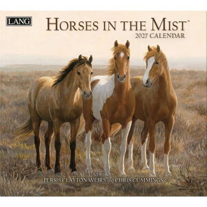�y�ő�1000�~OFF�N�[�|���I�zLANG �����O 2027 Calendar �Ǌ|���J�����_�[2027�N Horses In The Mist Persis Clayton Weirs �� Chris Cummings �n�[�g�A�[�g�R���N�V���� �J���g���[ �n �C���e���A �ߘa9�N�� �V�l�}�R