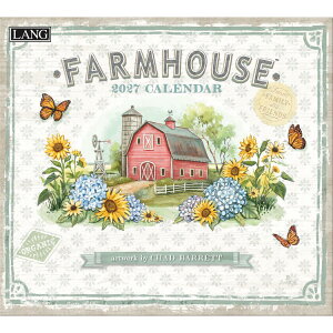 �y�ő�1000�~OFF�N�[�|���I�zLANG �����O 2027 Calendar �Ǌ|���J�����_�[2027�N Farmhouse Chad Barrett �n�[�g�A�[�g�R���N�V���� �J���g���[ ���i �t�����[ �� �C���e���A �ߘa9�N�� �V�l�}�R���N�V����