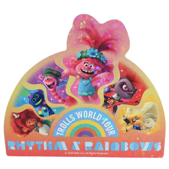 楽天市場 トロールズ ミュージックパワー ホログラム ステッカー ビッグシール Cタイプ インロック コレクション雑貨 映画キャラクター グッズ メール便可 シネマコレクション キャラクターのシネマコレクション