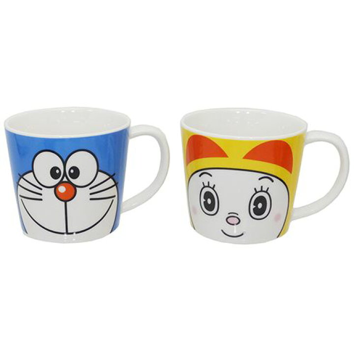 楽天市場 店舗内買い回りで最大10倍 ドラえもん マグカップ ペアマグ 2個セット ドラえもん ドラミちゃん 金正陶器 ギフト 雑貨 日本製食器 アニメキャラクター グッズ シネマコレクション キャラクターのシネマコレクション