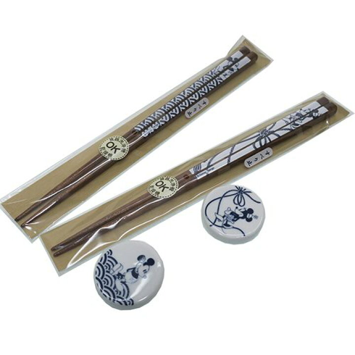 楽天市場 ミッキー ミニー おはしギフトセット 箸 箸置きペアセット 小粋染付 ディズニー 三郷陶器 夫婦 ギフト 雑貨 キャラクター グッズ 通販 シネマコレクション キャラクターのシネマコレクション
