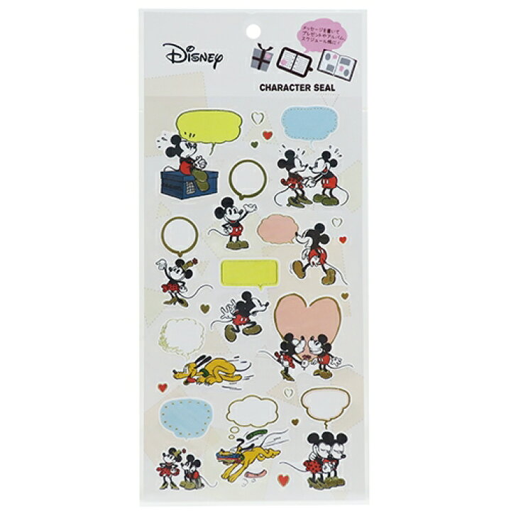 楽天市場 ミッキー ミニー キャラ シール 書き込める デコシール ディズニー スモールプラネット 手帳デコ かわいい キャラクター グッズ 通販 メール便可 シネマコレクション キャラクターのシネマコレクション
