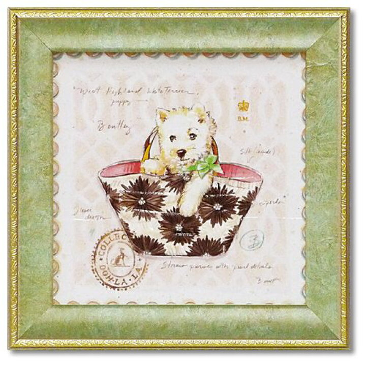 楽天市場 アートポスター 動物 ミニ ゲル アートフレーム ウェスティパピーパース 犬 額付きポスター インテリア グッズ 通販 取寄品 シネマコレクション キャラクターのシネマコレクション